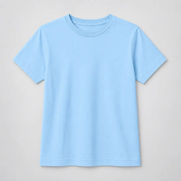 Camiseta Infantil 100% Algodão - Azul Bebê