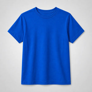 Camiseta Infantil 100% Algodão - Azul Royal