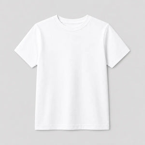 Camiseta Infantil 100% Algodão - Branco