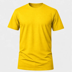 Camiseta Básica 100% algodão Fio 30.1 - Amarelo