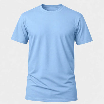 Camiseta Básica 100% algodão Fio 30.1 - Azul Bebê