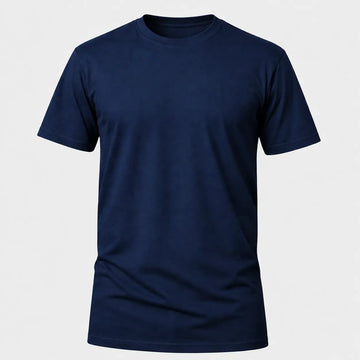 Camiseta Básica 100% algodão Fio 30.1 - Azul Marinho