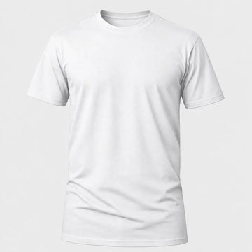 Camiseta Básica 100% algodão Fio 30.1 - Branco