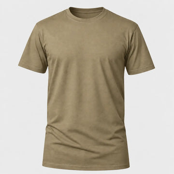 Camiseta Básica 100% algodão Fio 30.1 - Caqui