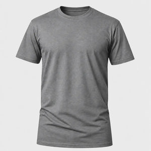 Camiseta Básica 100% algodão Fio 30.1 - Cinza