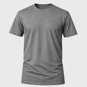 Camiseta Básica 100% algodão Fio 30.1 - Cinza
