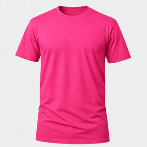 Camiseta Básica 100% algodão Fio 30.1 - Rosa Pink