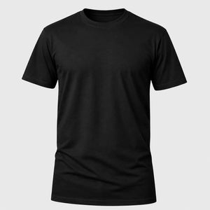 Camiseta Básica 100% algodão Fio 30.1 - Preto