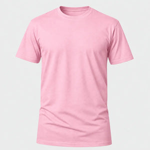 Camiseta Básica 100% algodão Fio 30.1 - Rosa