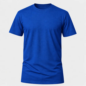 Camiseta Básica 100% algodão Fio 30.1 - Azul Royal