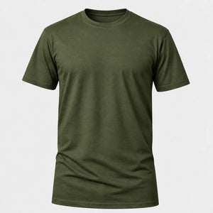 Camiseta Básica 100% algodão Fio 30.1 - Verde Militar