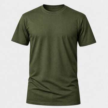 Camiseta Básica 100% algodão Fio 30.1 - Verde Militar