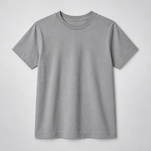 Camiseta Infantil 100% Algodão - Cinza