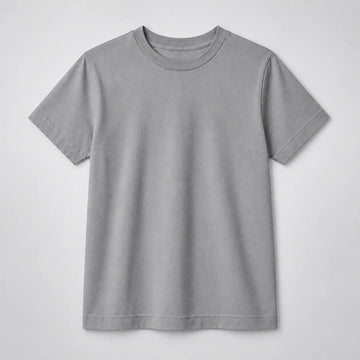 Camiseta Infantil 100% Algodão - Cinza