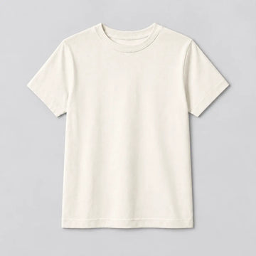 Camiseta Infantil 100% Algodão - Off White