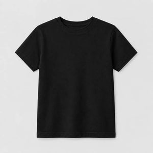 Camiseta Infantil 100% Algodão - Preto