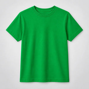 Camiseta Infantil 100% Algodão - Verde Bandeira