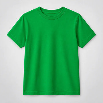 Camiseta Infantil 100% Algodão - Verde Bandeira